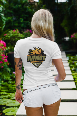 MAXTRAX Army White TShirt Womens