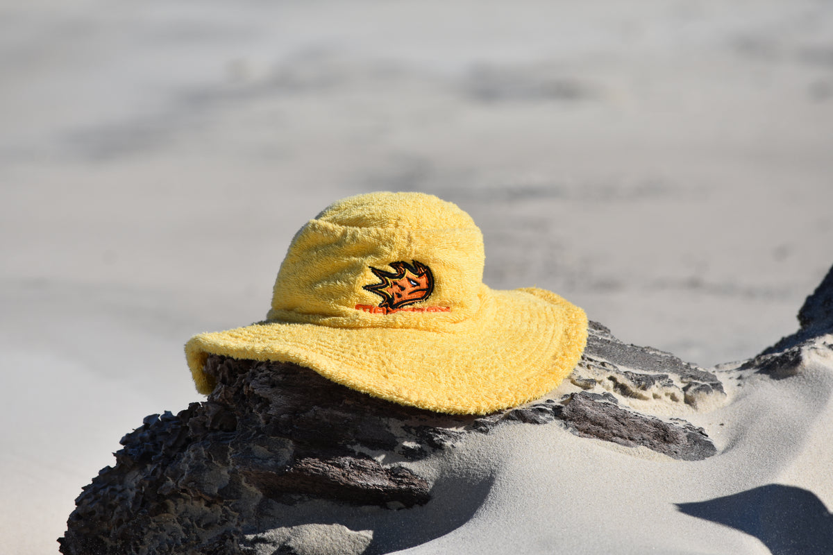 MAXTRAX Yellow Terry Wide Brim Hat MAXTRAX Australia