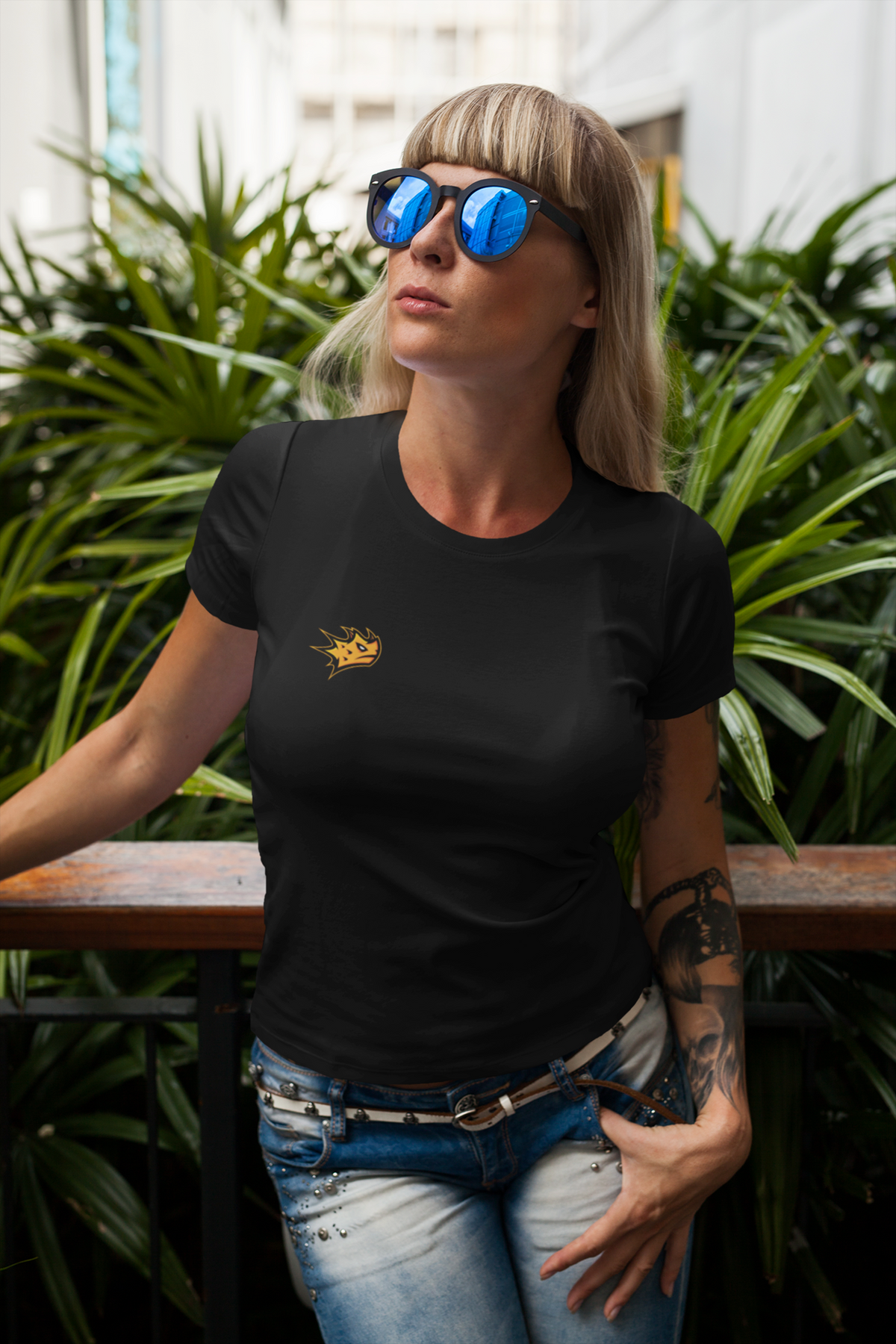 MAXTRAX Army Black TShirt Womens